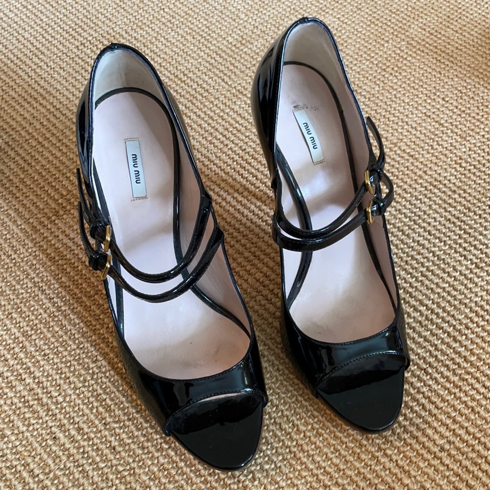 Women miu miu patent heel